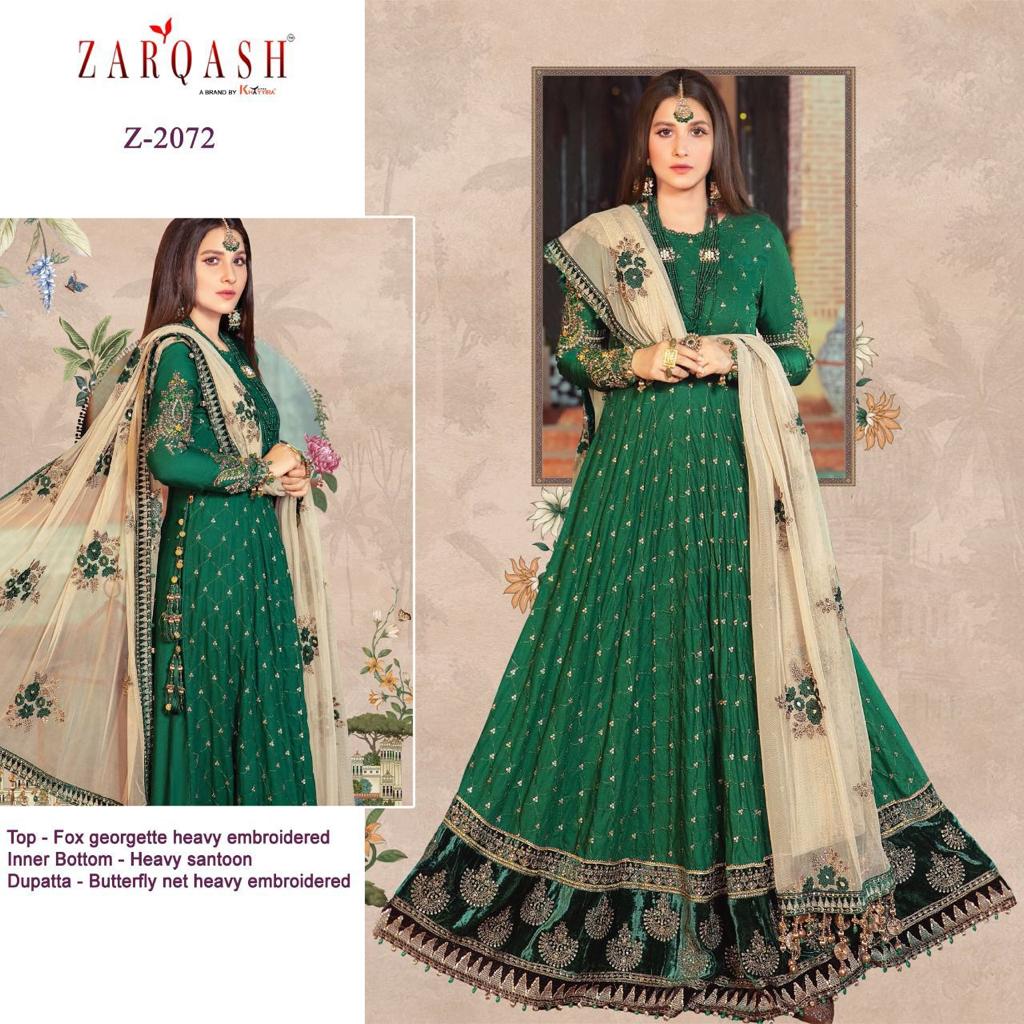 ZARQASH Z 2072 PAKISTANI SALWAR KAMEEZ WHOLESALER