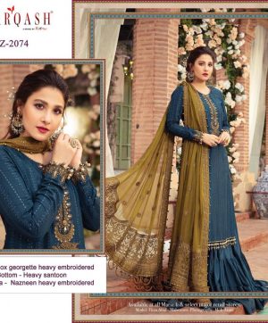 ZARQASH Z 2074 PAKISTANI SALWAR KAMEEZ WHOLESALER