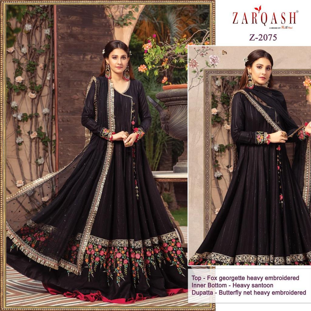 ZARQASH Z 2075 PAKISTANI SALWAR KAMEEZ WHOLESALER