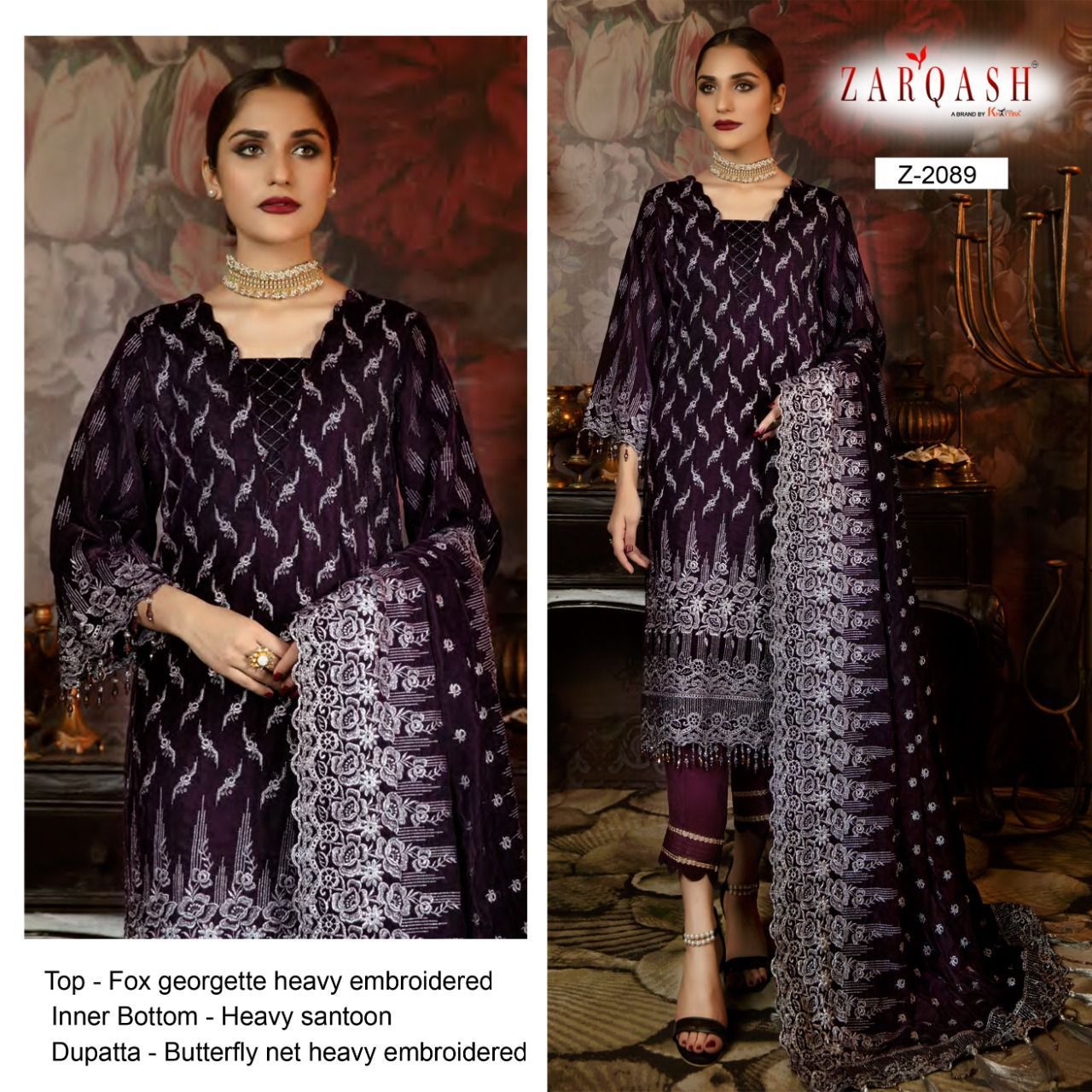 ZARQASH Z 2089 ADAN LIBAS VOL 02 SALWAR KAMEEZ WHOLESALER