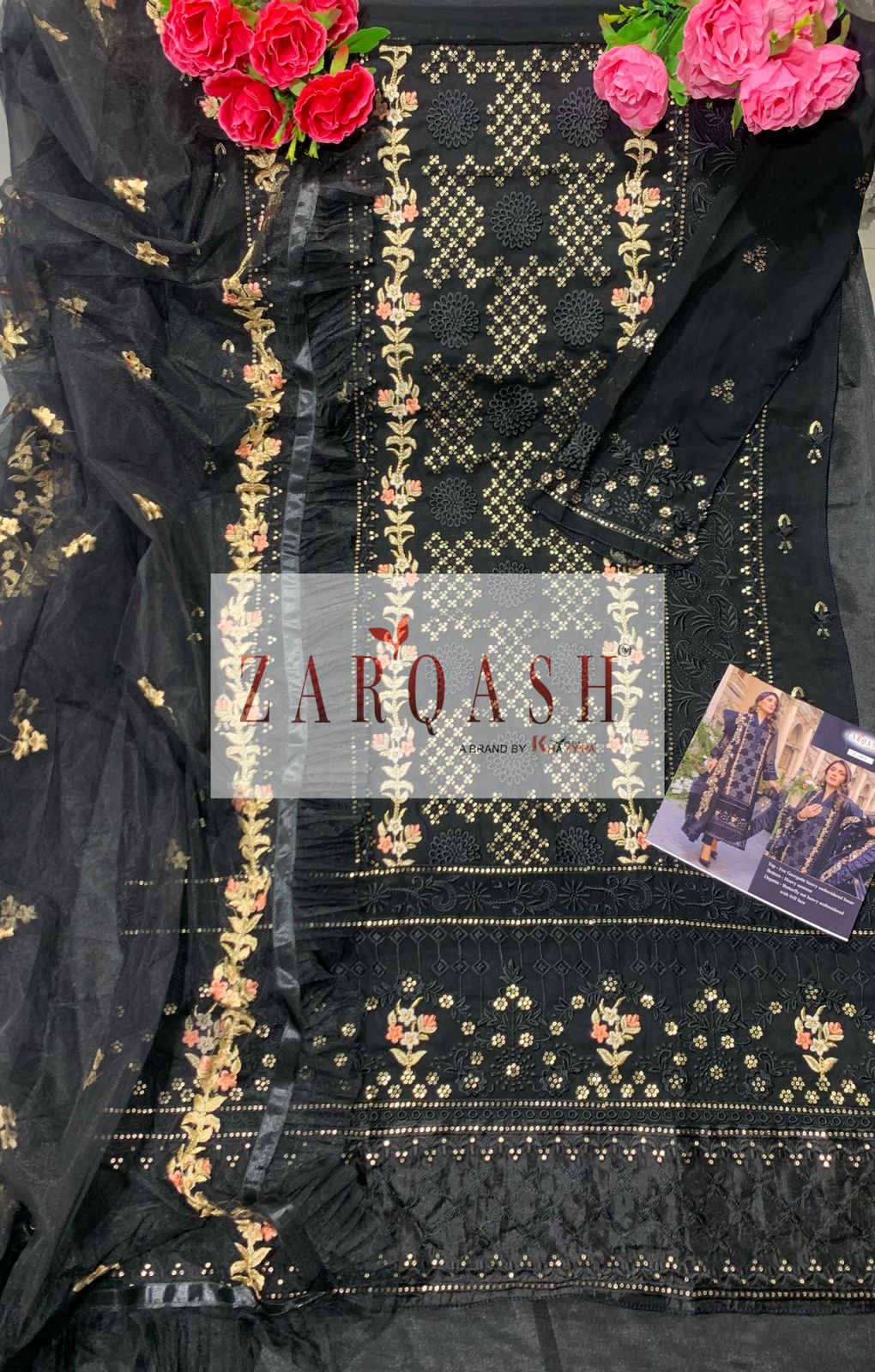 ZARQASH Z 2093 PAKISTANI SALWAR KAMEEZ WHOLESALER