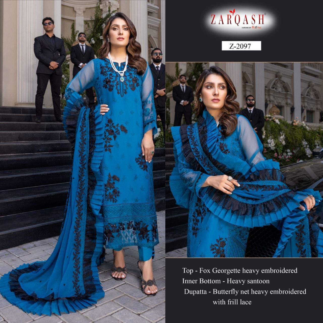 ZARQASH Z 2097 PAKISTANI SALWAR KAMEEZ WHOLESALER