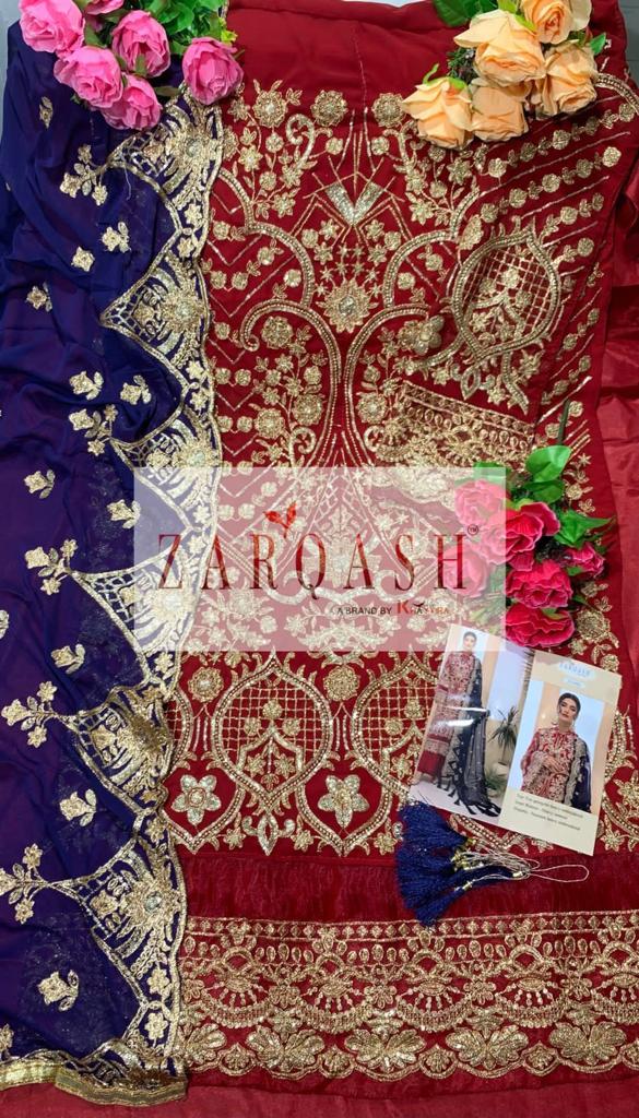 ZARQASH Z 2102 ADAN TESORO SALWAR KAMEEZ WHOLESALER