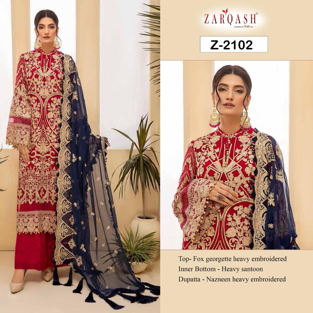 ZARQASH Z 2102 ADAN TESORO SALWAR KAMEEZ WHOLESALER