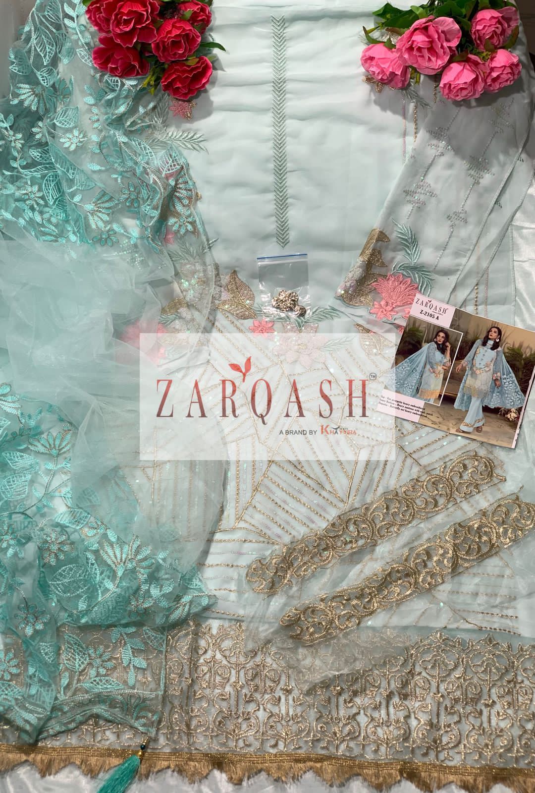 ZARQASH Z 2105 A ANAYA PAKISTANI SALWAR KAMEEZ WHOLESALER