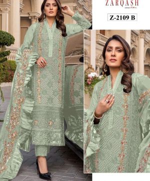 ZARQASH Z 2109 B PAKISTANI SALWAR KAMEEZ WHOLESALER