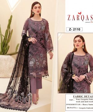 ZARQASH Z 2110 PAKISTANI SALWAR KAMEEZ WHOLESALER