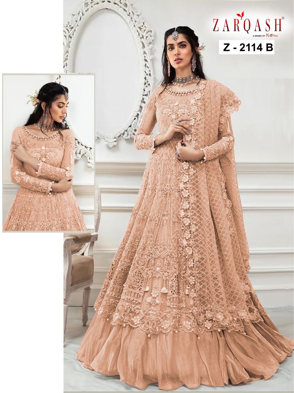 ZARQASH Z 2114 B JASHAN VOL 3 SALWAR KAMEEZ WHOLESALER