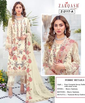 ZARQASH Z 2117 A TAZIM PAKISTANI SALWAR KAMEEZ WHOLESALER