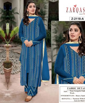 ZARQASH Z 2118 A SANA SAFINAZ VOL 4 SALWAR KAMEEZ WHOLESALER