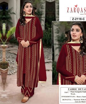 ZARQASH Z 2118 C SANA SAFINAZ VOL 4 SALWAR KAMEEZ WHOLESALER