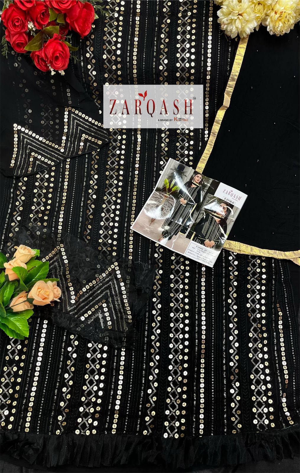 ZARQASH Z 2118 D SANA SAFINAZ VOL 4 SALWAR KAMEEZ WHOLESALER