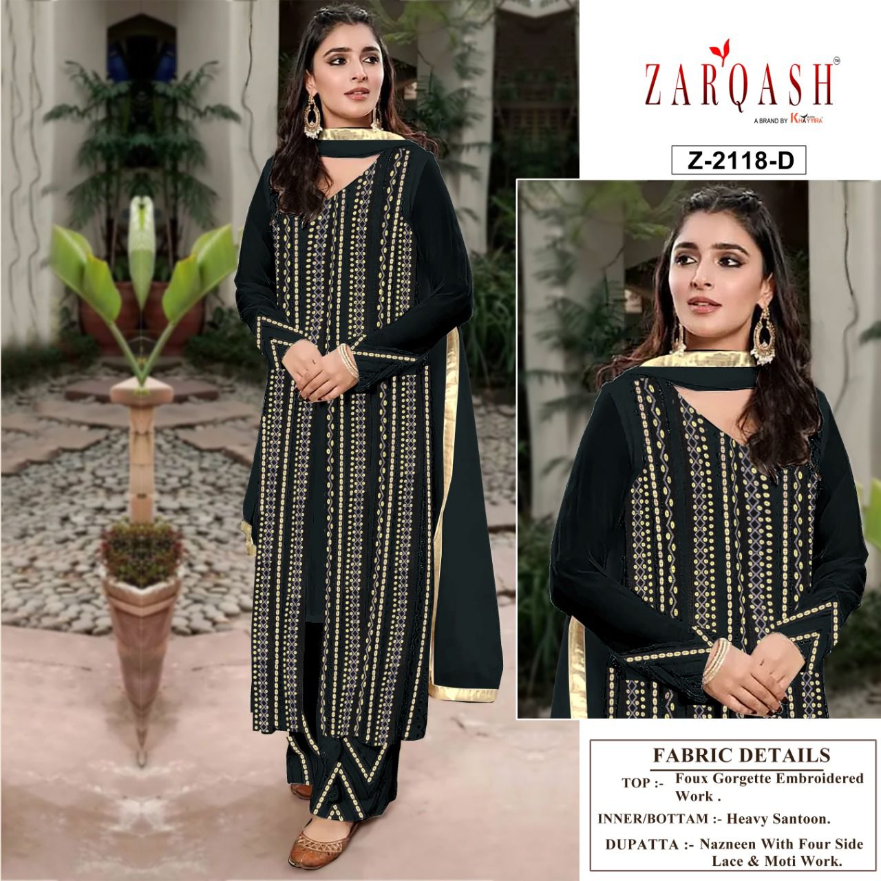 ZARQASH Z 2118 D SANA SAFINAZ VOL 4 SALWAR KAMEEZ WHOLESALER