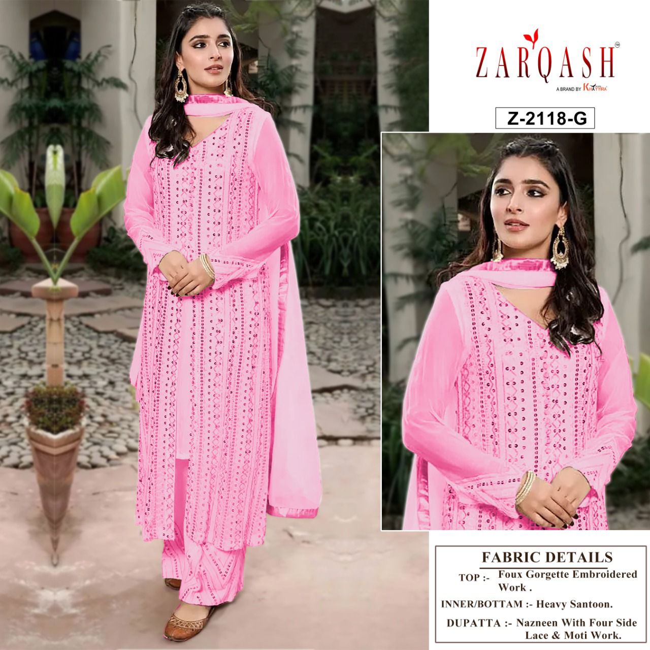 ZARQASH Z 2118 G SANA SAFINAZ VOL 4 SALWAR KAMEEZ WHOLESALER