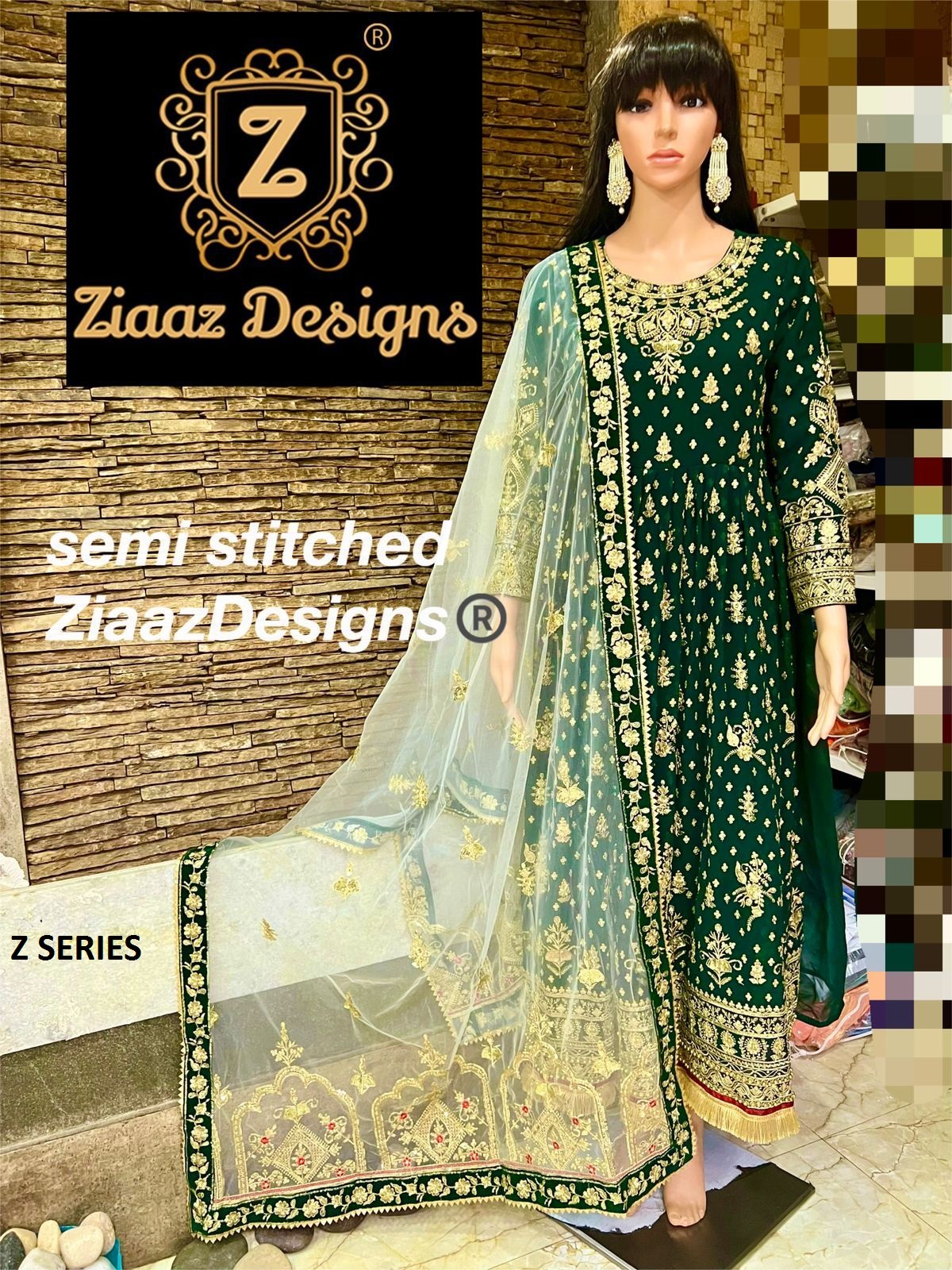 ZIAAZ DESIGNS Z SERIES HITS GOWNS WHOLESALER