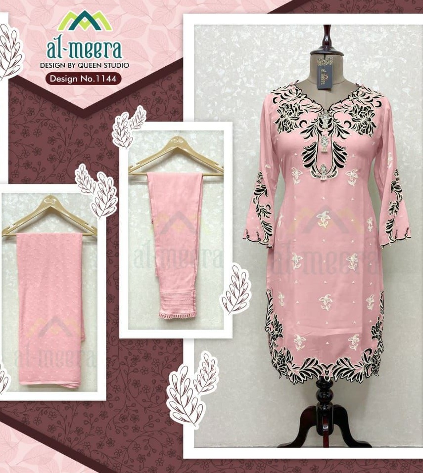 AL MEERA 1144 PINK READYMADE TUNIC COLLECTION