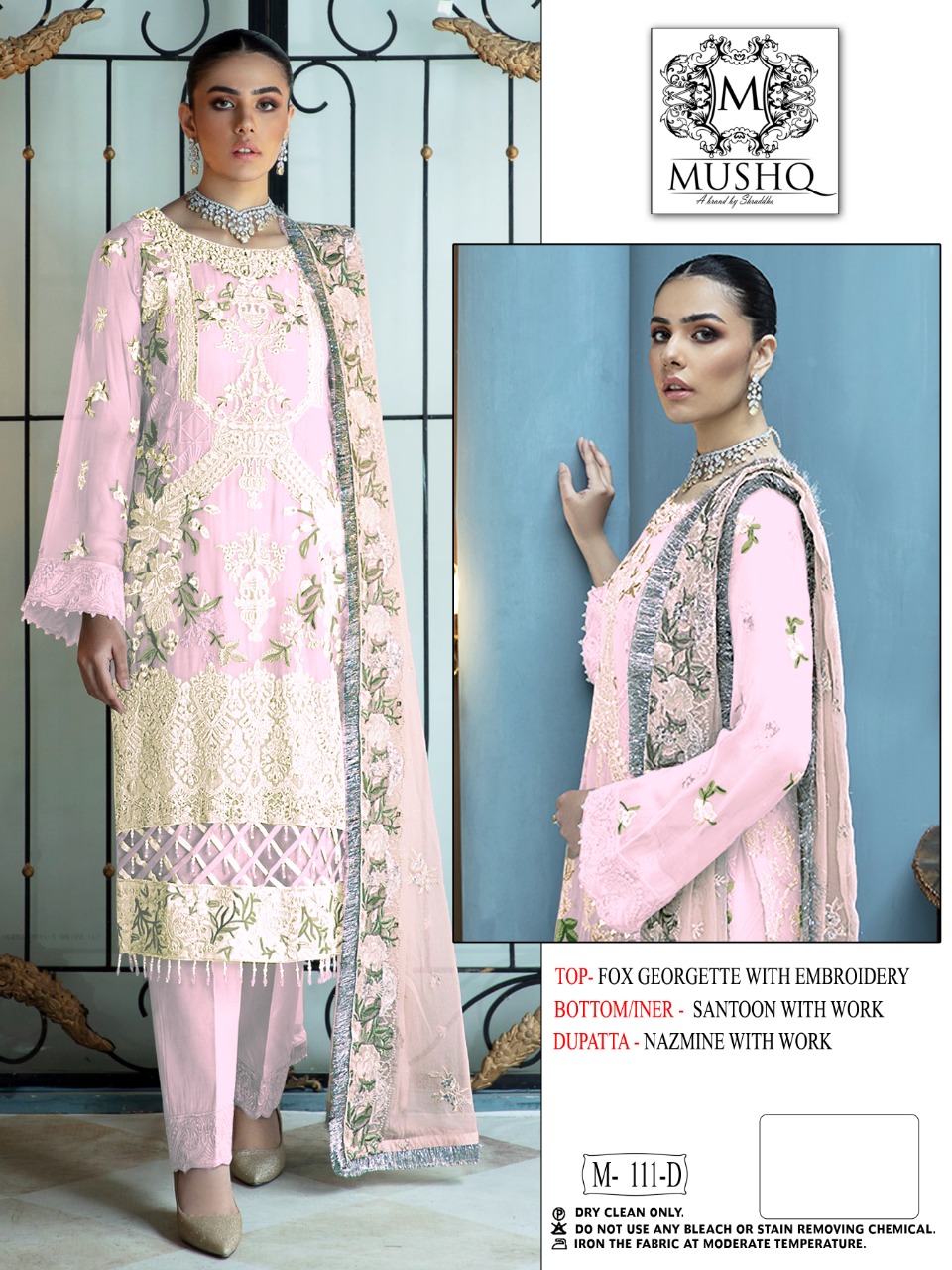 MUSHQ M 111 D SHRADDHA DESIGNER PAKISTANI SUITS