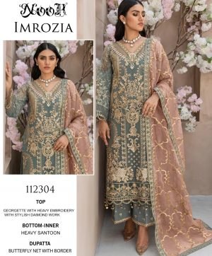 NOOR IMROZIA 112304 PAKISTANI SALWAR KAMEEZ WHOLESALER