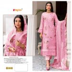 FEPIC 5203 D PINK ROSEMEEN PAKISTANI SALWAR KAMEEZ