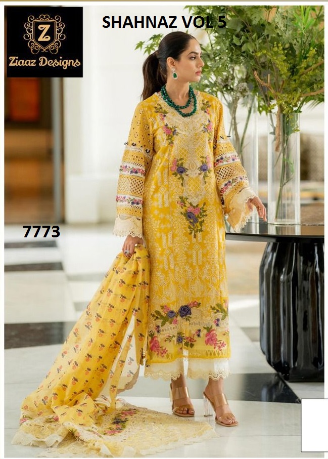 ZIAAZ DESIGNS 7773 SHAHNAZ VOL 5 SALWAR KAMEEZ WHOLESALER