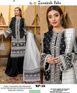 ZUNAIRAH FABS ZF 15 PAKISTANI SALWAR KAMEEZ WHOLESALER