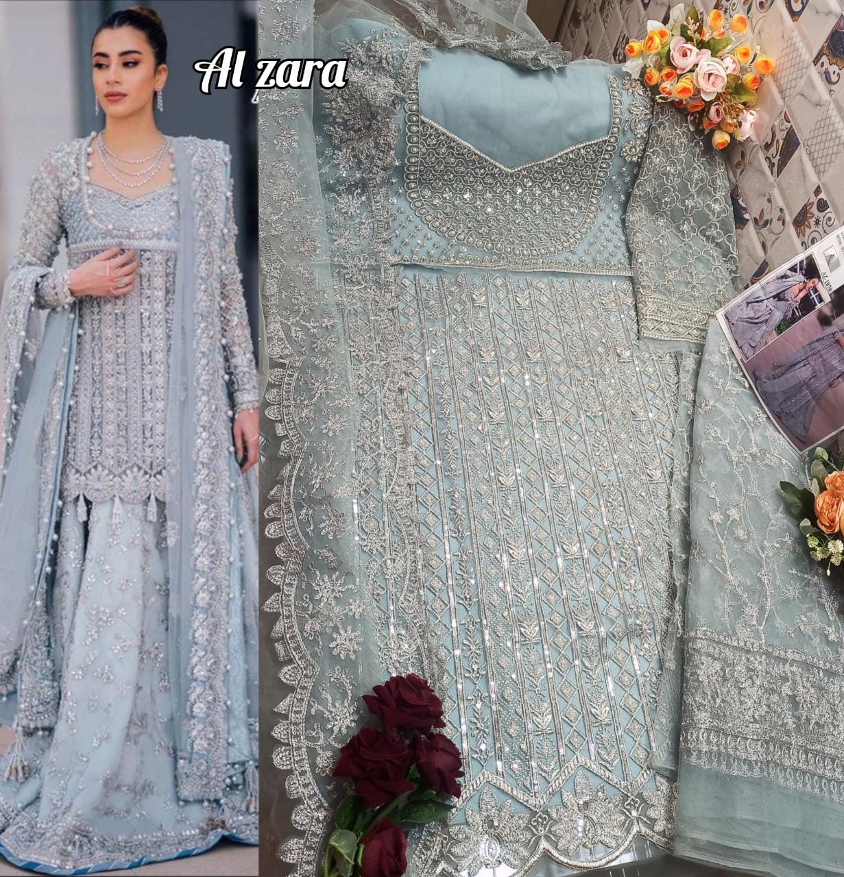 AL ZARA AZ 1070 PAKISTANI SALWAR KAMEEZ WHOLESALER