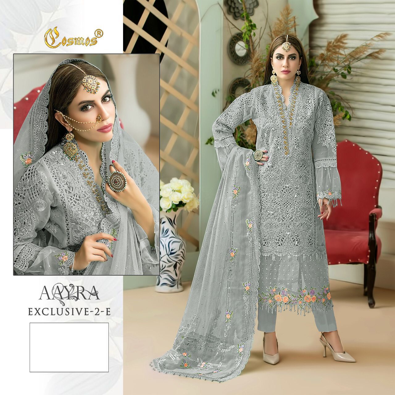 COSMOS AAYRA EXCLUSIVE 2 E PAKISTANI SALWAR KAMEEZ WHOLESALER