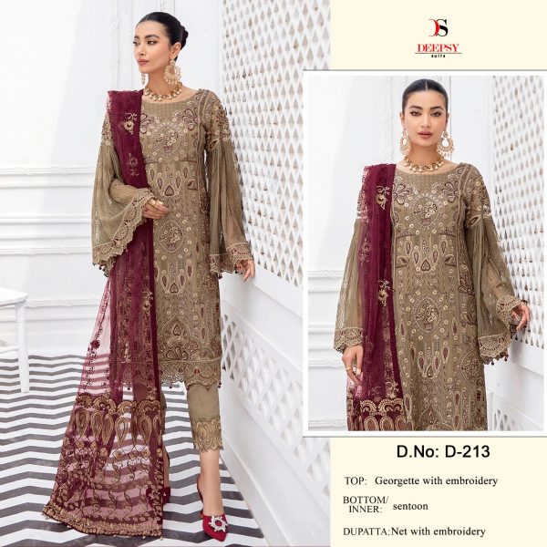 DEEPSY SUITS D 213 SALWAR KAMEEZ WHOLESALER