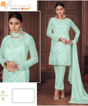 FEPIC 501 D CRAFTED NEEDLE SALWAR KAMEEZ WHOLESALER