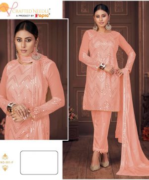 FEPIC 501 F CRAFTED NEEDLE SALWAR KAMEEZ WHOLESALER