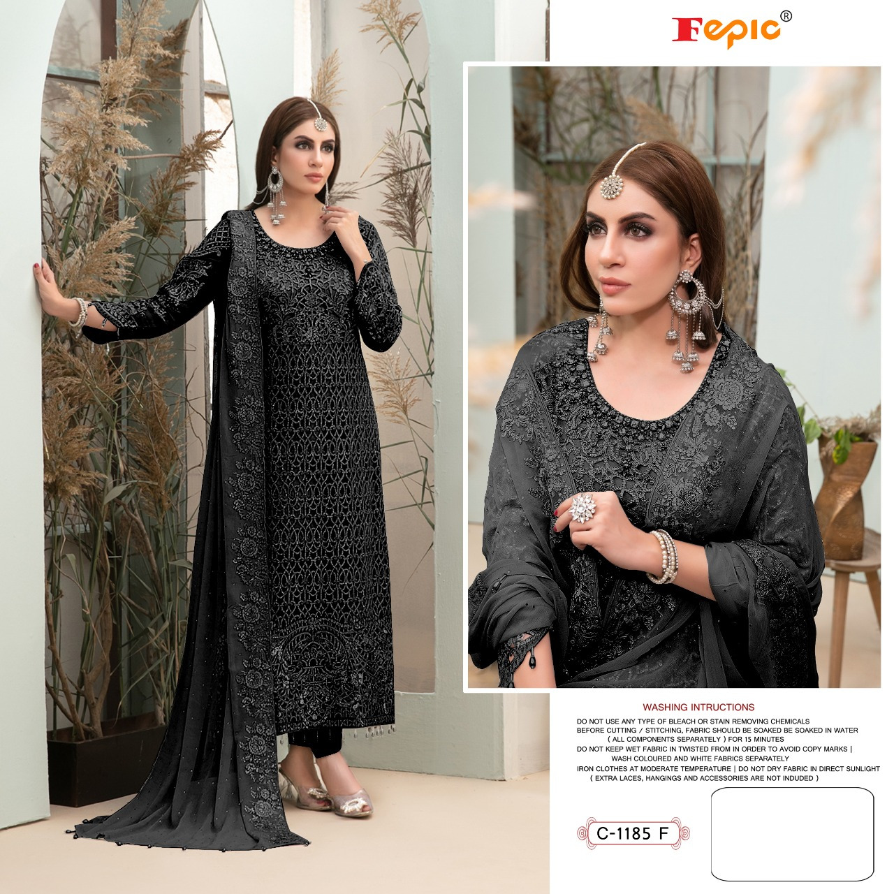 FEPIC C 1185 F ROSEMEEN PAKISTANI SALWAR KAMEEZ WHOLESALER