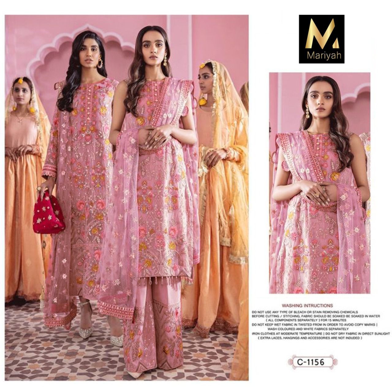 MARIYAH DESIGNER C 1156 PAKISTANI SALWAR KAMEEZ WHOLESALER