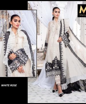 MARIYAH DESIGNER WHITE ROSE SALWAR KAMEEZ WHOLESALER