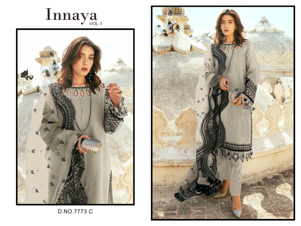 MEHBOOB TEX 7773 C INAAYA VOL 1 READYMADE COLLECTION