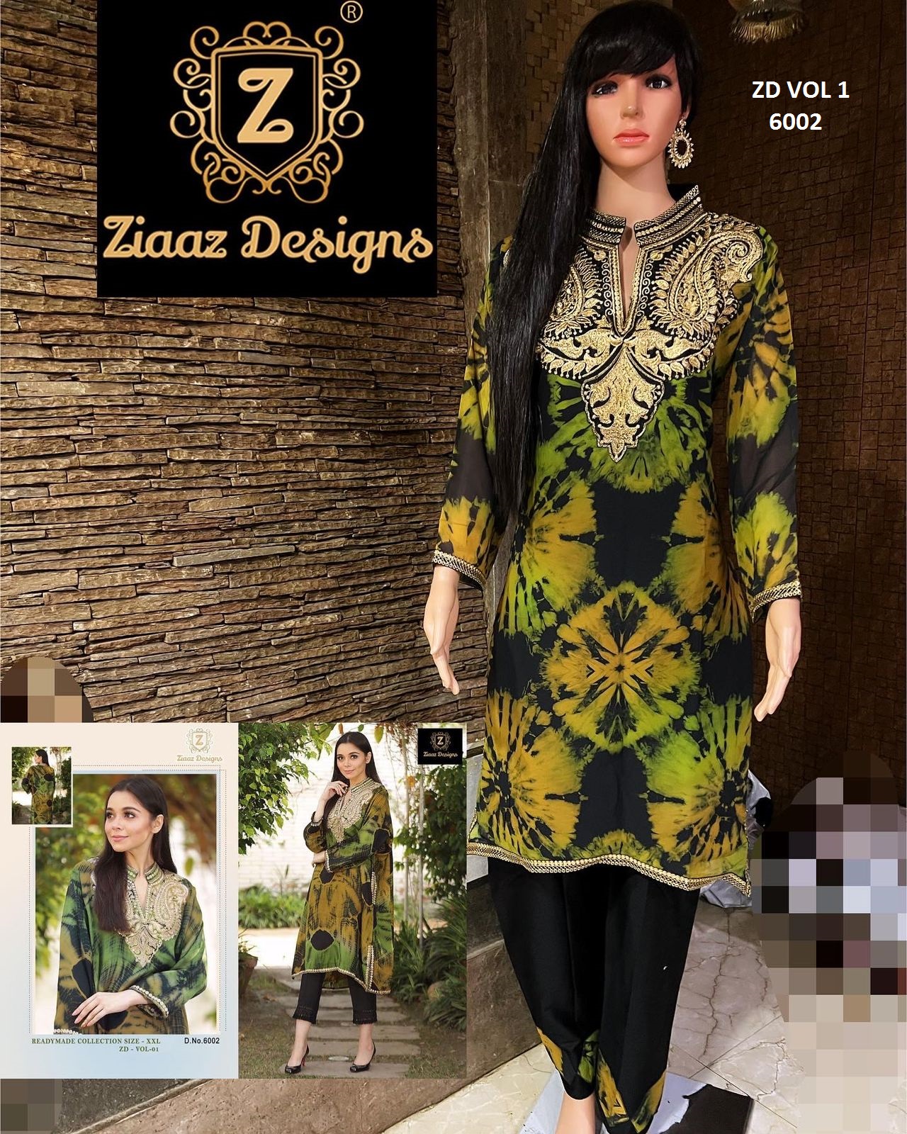 ZIAAZ DESIGNS 6002 ZD VOL 1 READYMADE COLLECTION