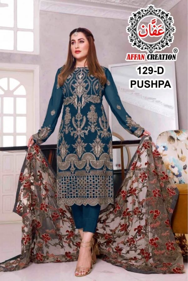 AFFAN CREATION 129 D PAKISTANI SALWAR KAMEEZ WHOLESALER