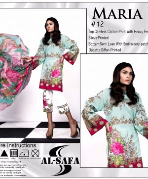 AL SAFA MARIA B 12 PAKISTANI SALWAR KAMEEZ WHOLESALER