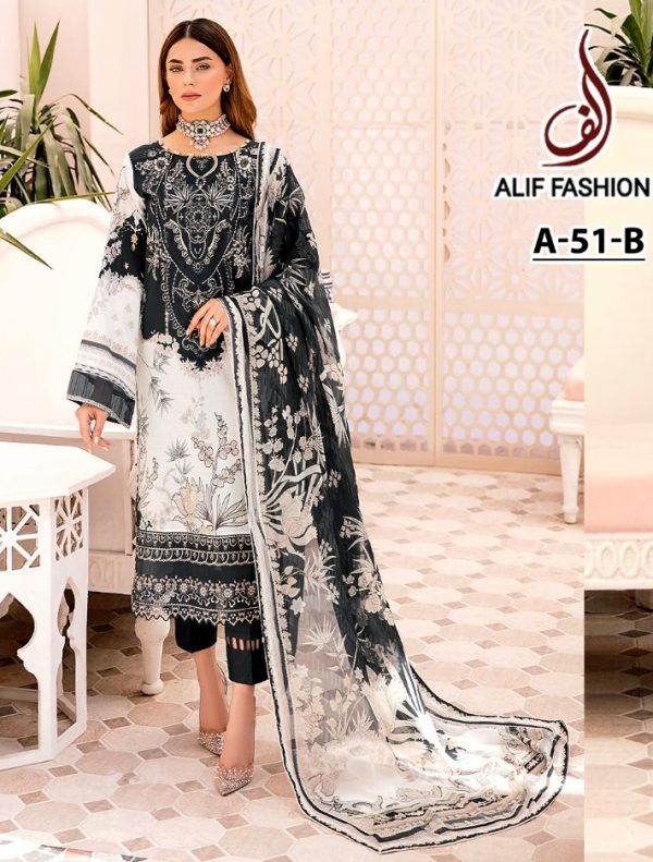 ALIF FASHION A 51 B PAKISTANI SALWAR KAMEEZ WHOLESALER