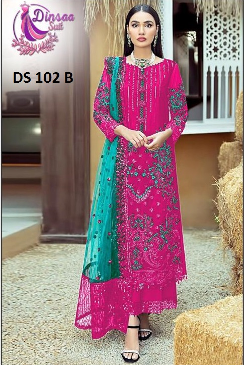 DINSAA DS 102 B PAKISTANI SALWAR KAMEEZ WHOLESALER