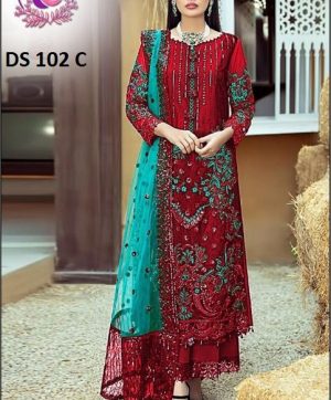 DINSAA DS 102 C PAKISTANI SALWAR KAMEEZ WHOLESALER