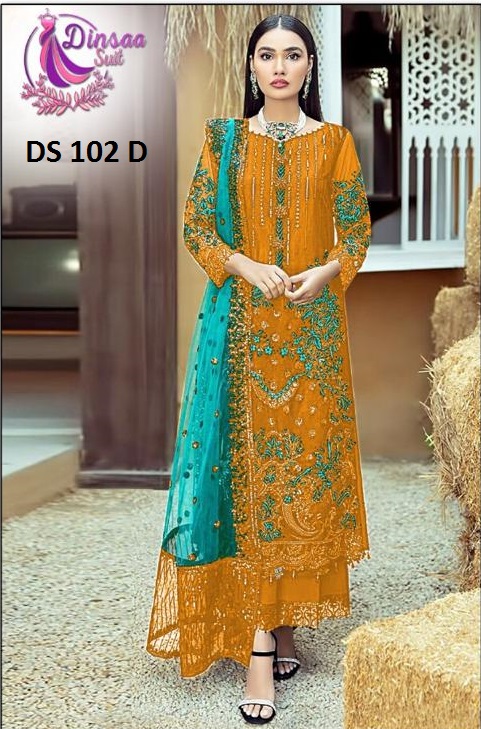 DINSAA DS 102 D PAKISTANI SALWAR KAMEEZ WHOLESALER