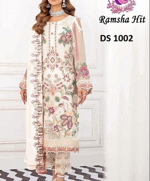 DINSAA SUIT DS 1002 RAMSHA HIT SALWAR KAMEEZ WHOLESALER