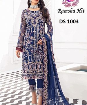 DINSAA SUIT DS 1003 RAMSHA HIT SALWAR KAMEEZ WHOLESALER