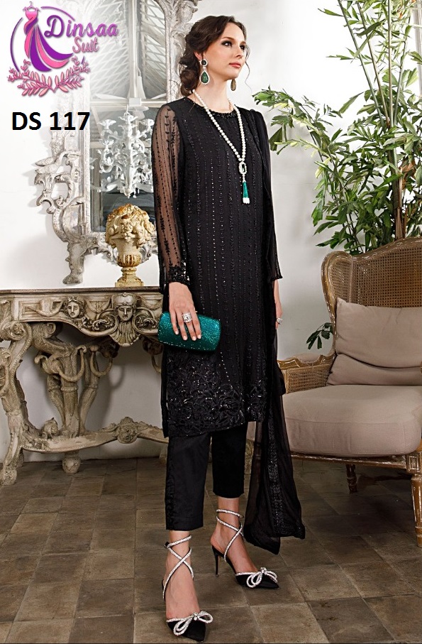 DINSAA SUIT DS 117 PAKISTANI SALWAR KAMEEZ WHOLESALER