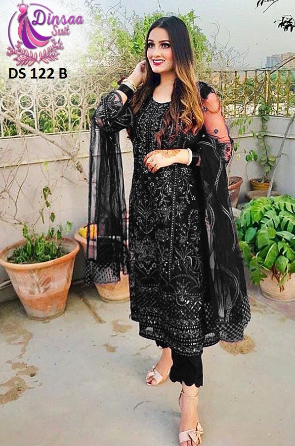 DINSAA SUITS DS 122 B PAKISTANI SALWAR KAMEEZ WHOLESALER