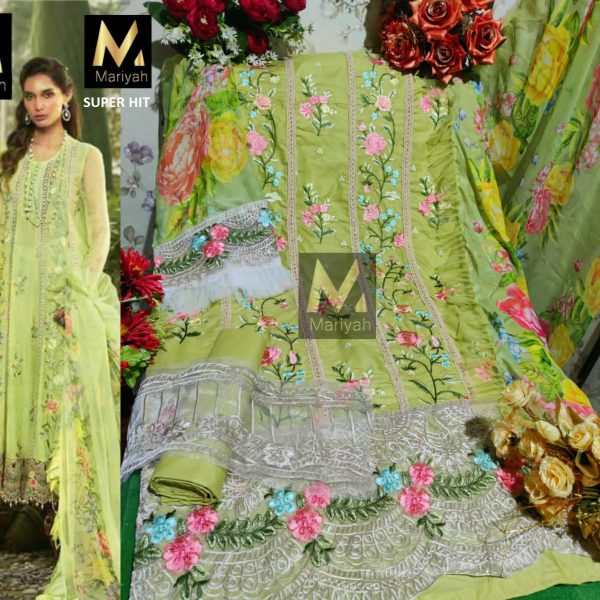 MARIYAH DESIGNER SUPER HIT GREEN SALWAR KAMEEZ WHOLESALER