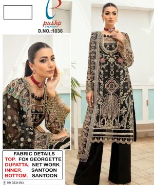 PUSHP CREATION 1036 PAKISTANI SALWAR KAMEEZ WHOLESALER