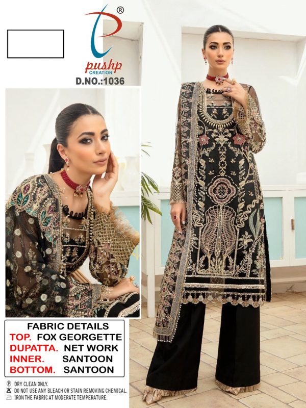 PUSHP CREATION 1036 PAKISTANI SALWAR KAMEEZ WHOLESALER