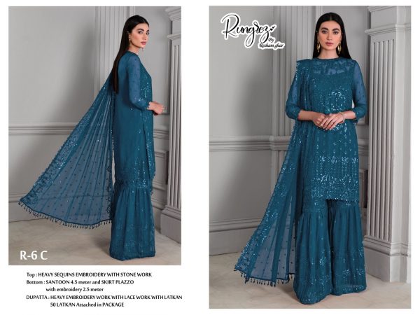 RUNGREZ R 6 C PAKISTANI SALWAR KAMEEZ WHOLESALER