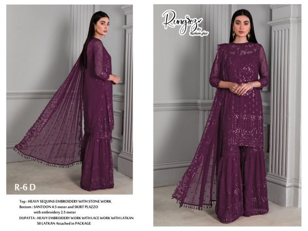 RUNGREZ R 6 D PAKISTANI SALWAR KAMEEZ WHOLESALER